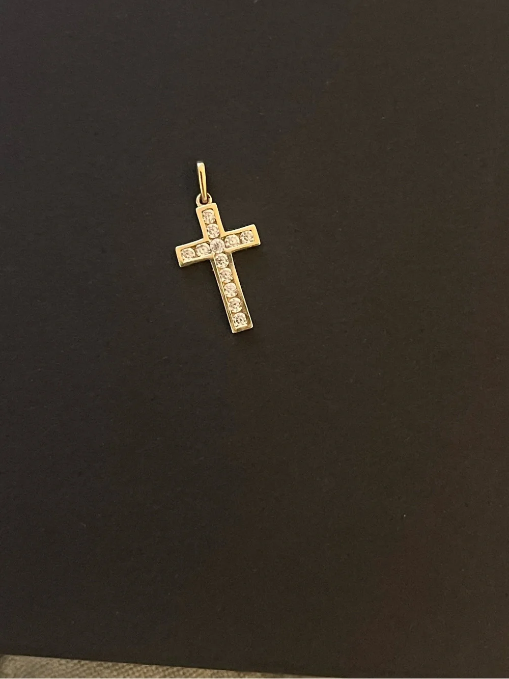 14k yellow gold cross pendant